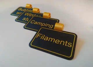 Box tags for IKEA Pappis boxes
