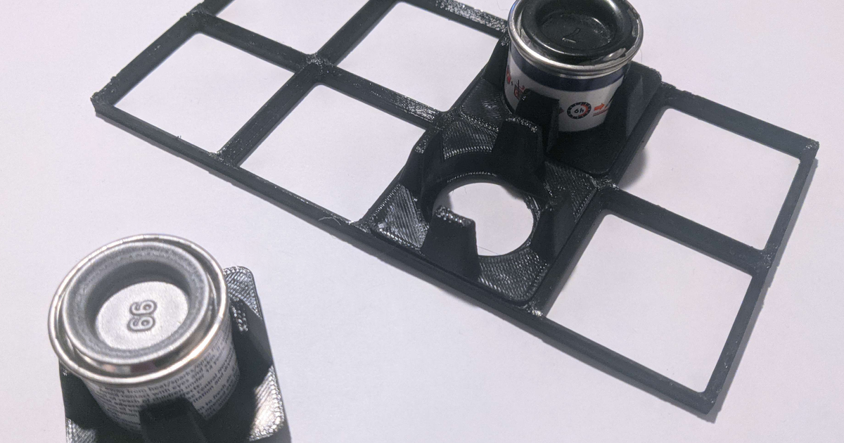 Gridfinity Revell Email Paint Tin Holder by Sinewave Download free