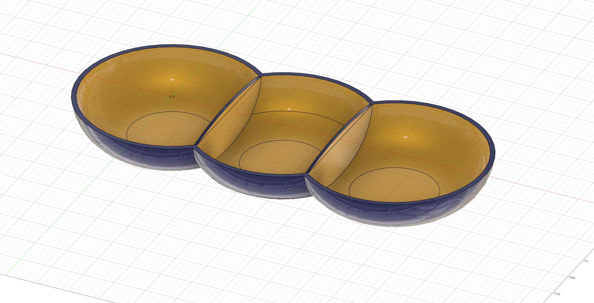 SNACK SERVING TRAY by Roboto88 Download free STL model