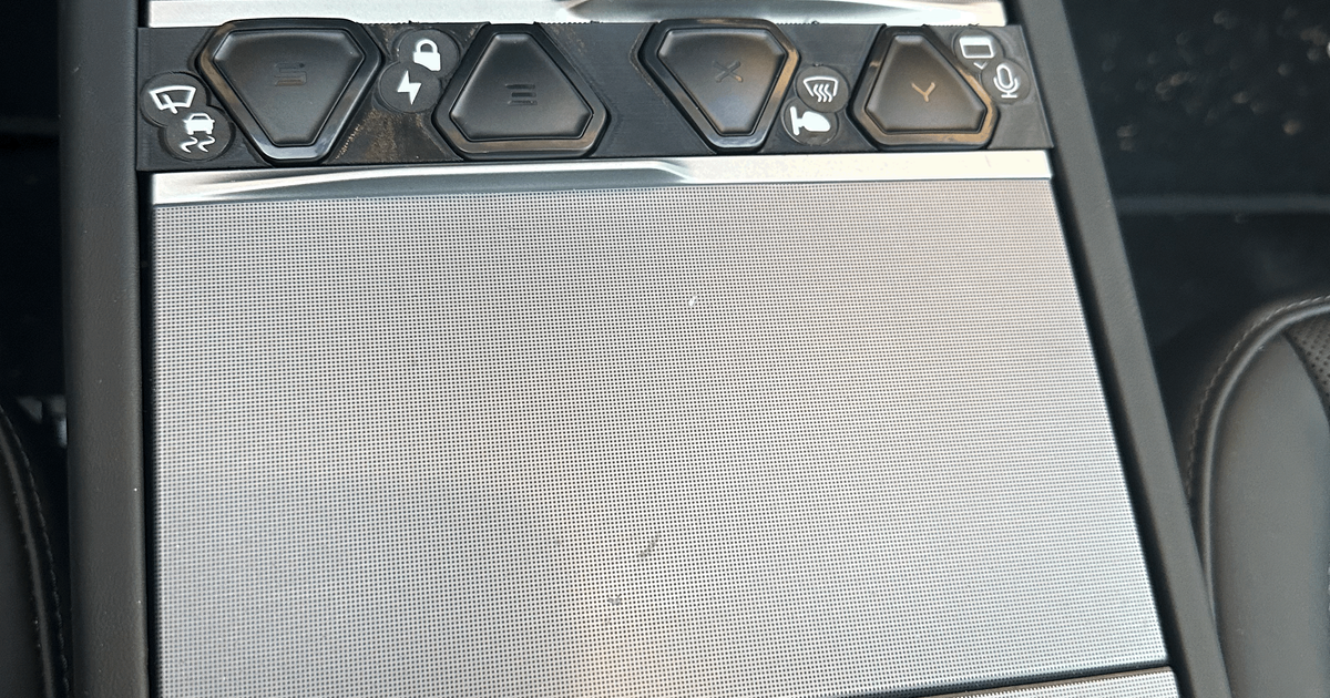 S3XY Buttons Center Console Insert Tray for Tesla Model 3/Y - Pre 2021 by  Tim C, Download free STL model
