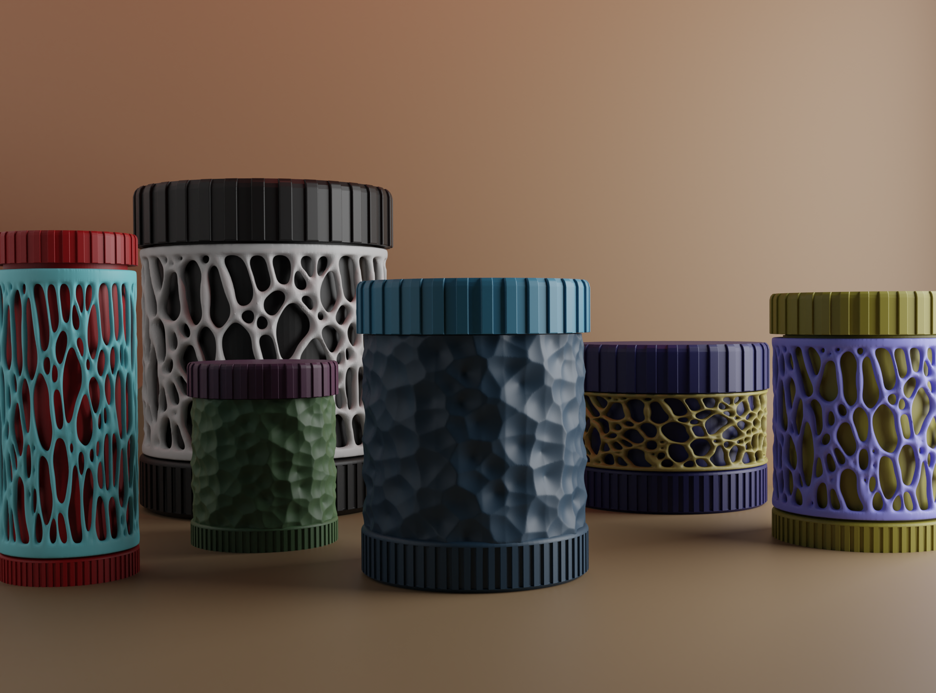 Containers with Voronoi Insert