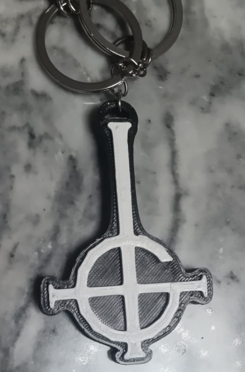Ghost Band Logo Keychain (NO AMS)