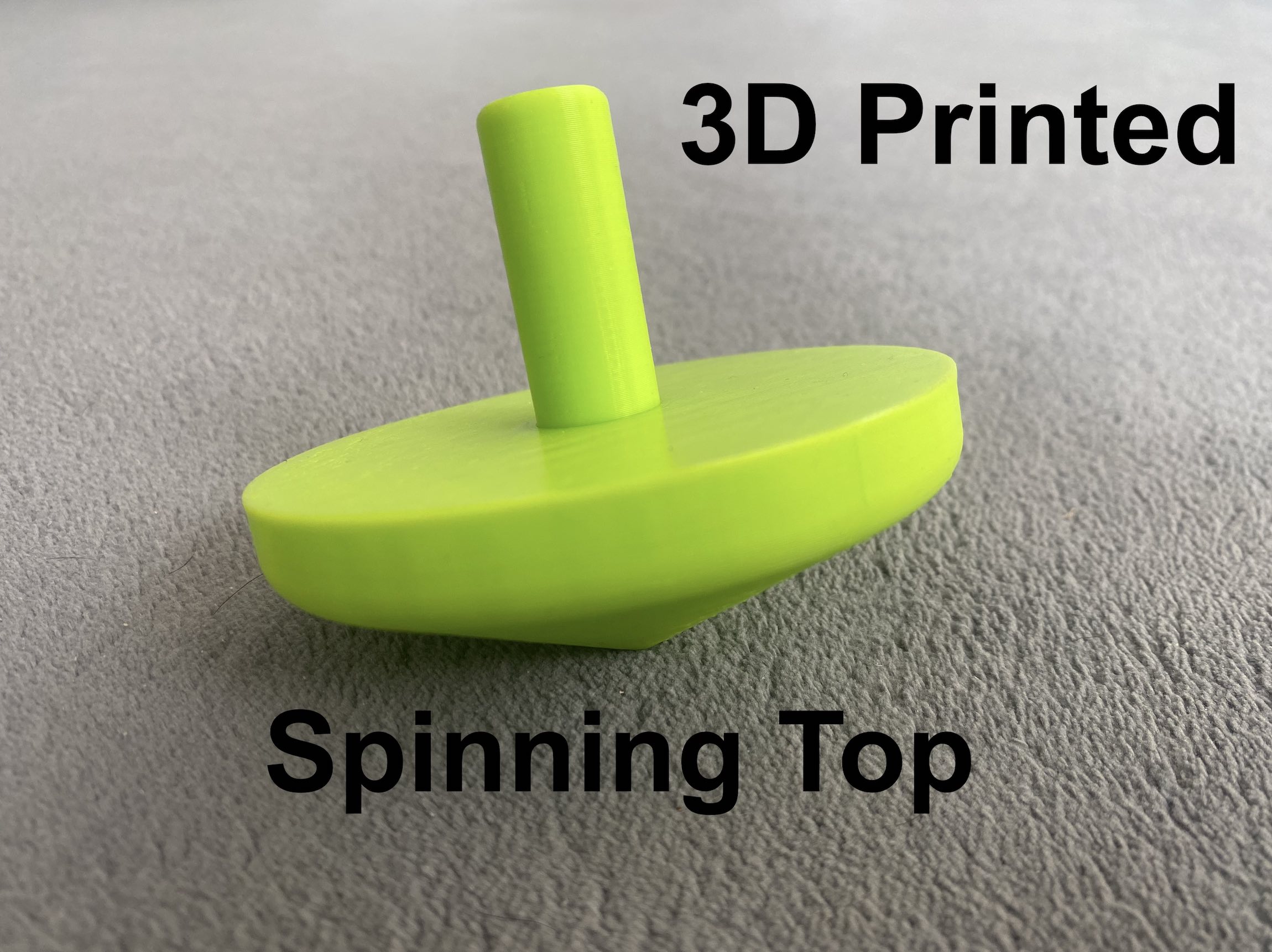 3D Printed Spinning TOP (Káča)