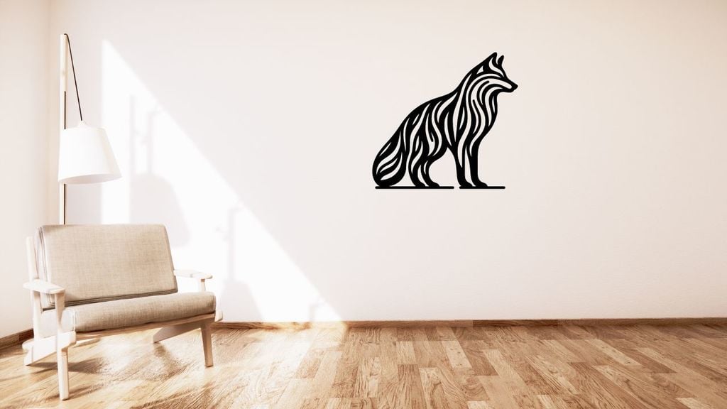Wolf / Vlk wall decoration