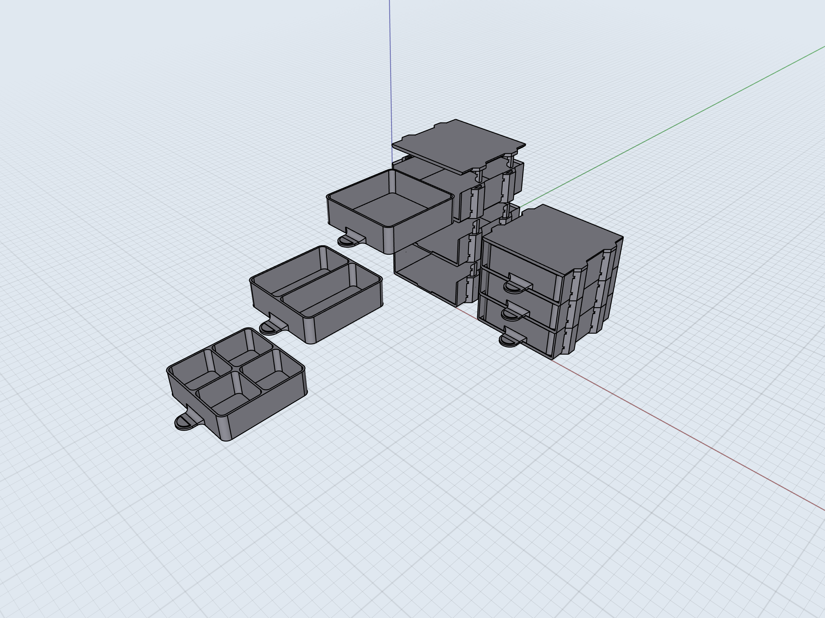 Miniatura 2 do modelo 3D Simple Stackable Storage Container