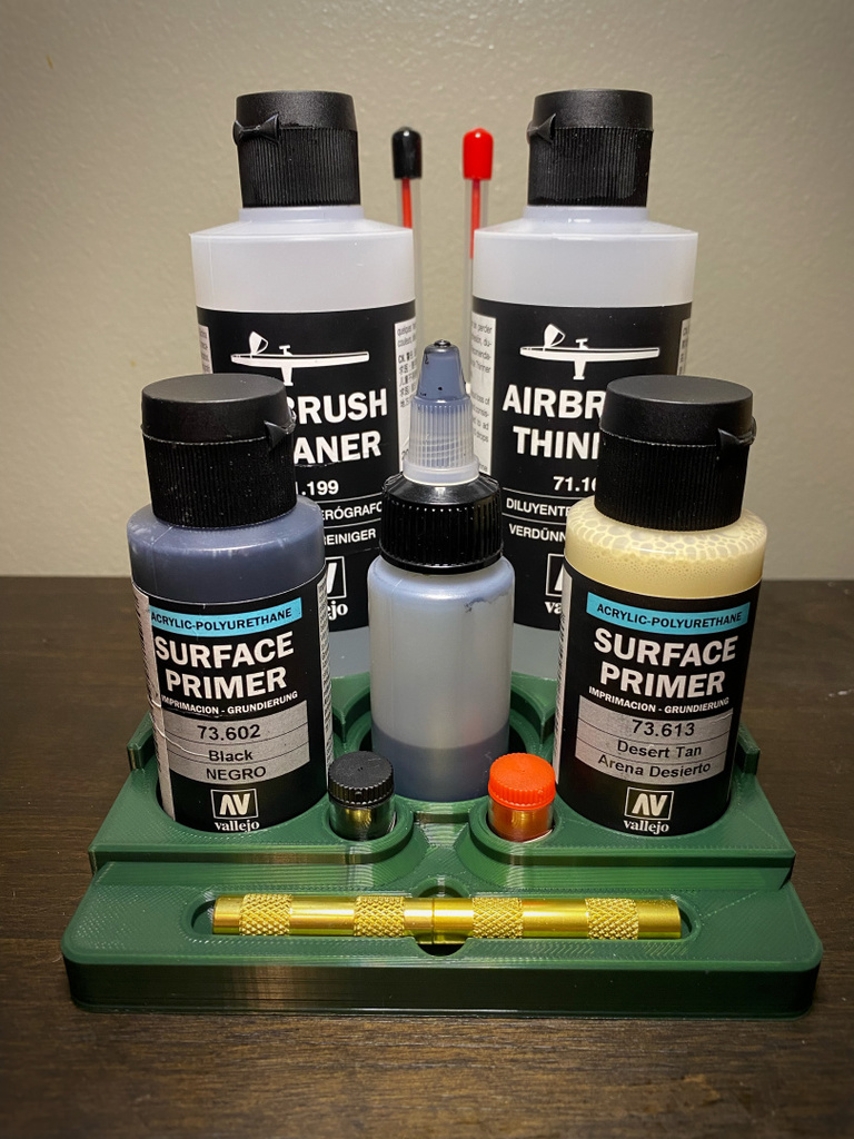 Airbrush Essentials Organizer by Dustin Burrows Download free STL