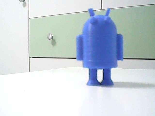 Android bot with a bag