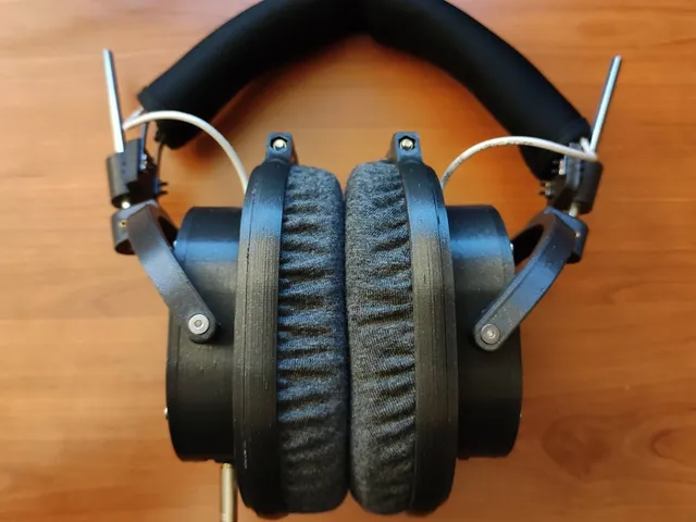 Headphone with no-sew cushion / for 40mm driver