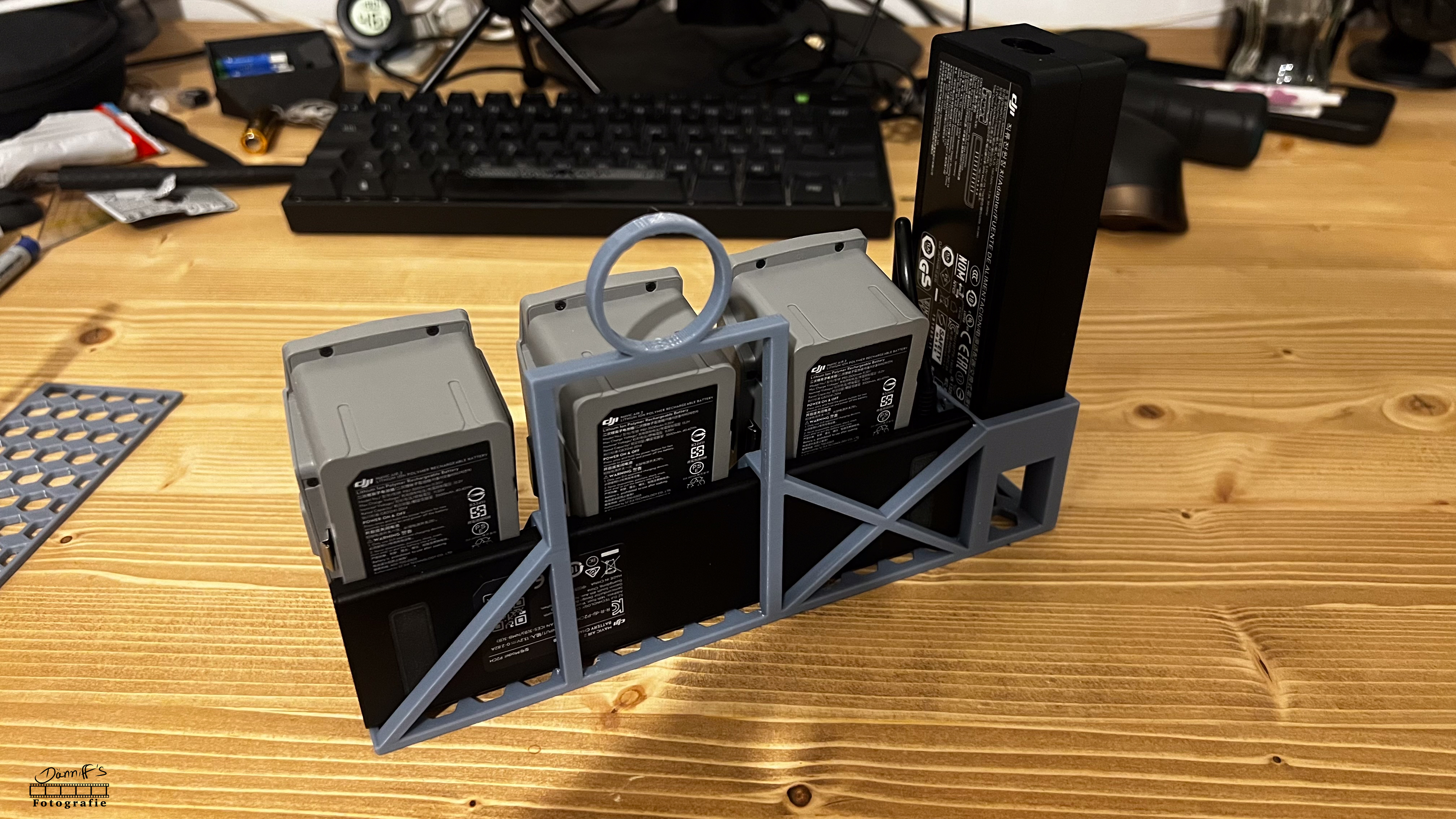 DJI Mavic Air 2 / Fly More Combo Battery Stand by Dänniff | Download free  STL model | Printables.com