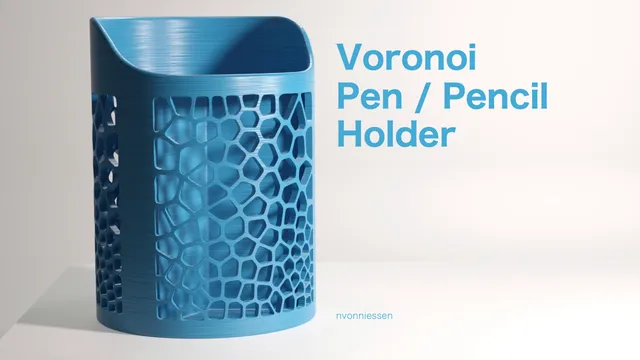 Voronoi Pen/Pencil Holder (FDM/SLA)