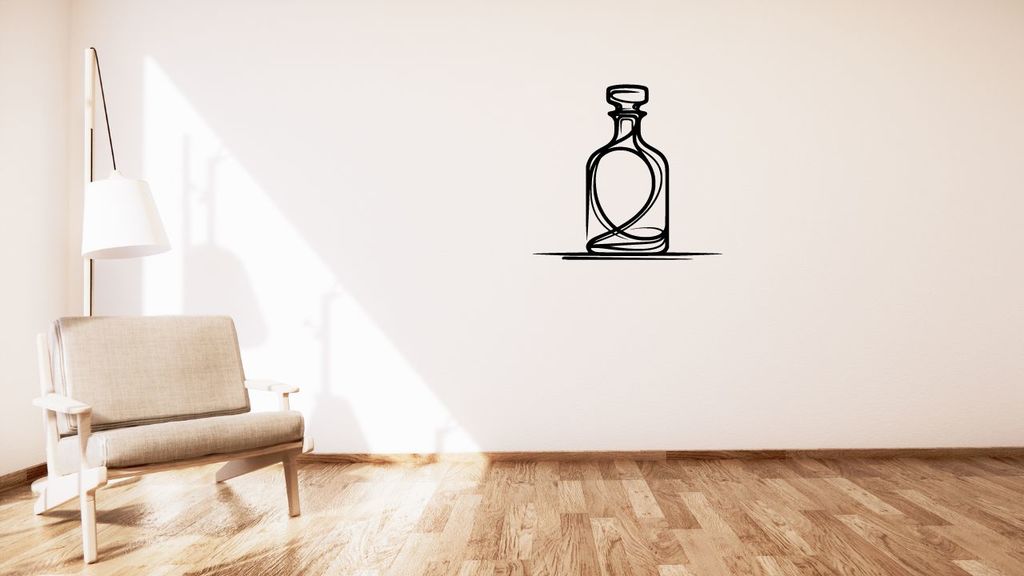 Whiskey decanter / Karafa na whisky wall decoration
