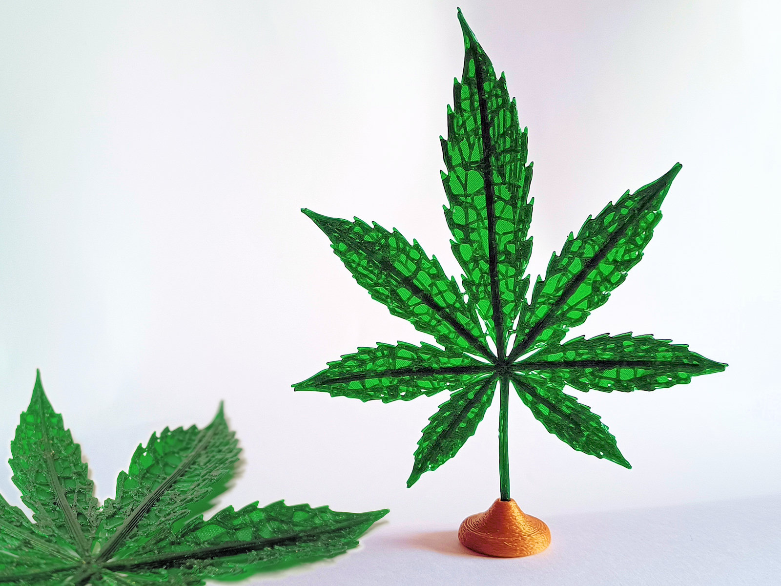 Realistic Artistic Pot Leaf