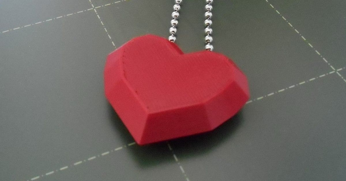 STL file Looped Heart Pendant・3D printing idea to download・Cults