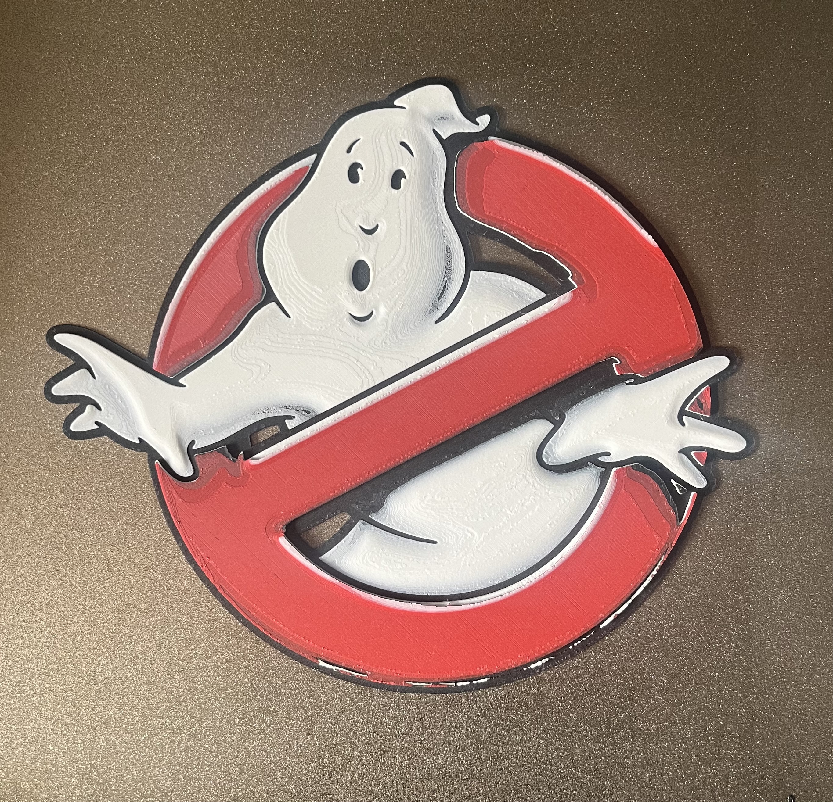 Ghostbusters logo badge (fan art swap at layer height)
