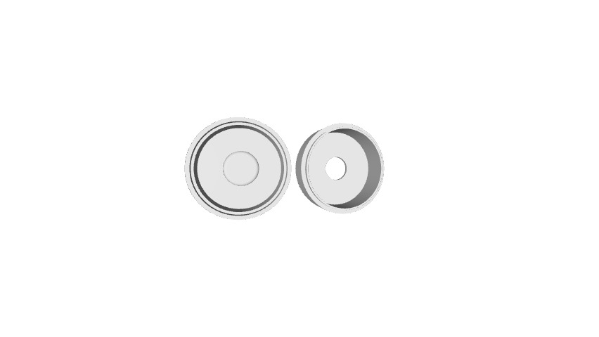 Ring keychain box stl
