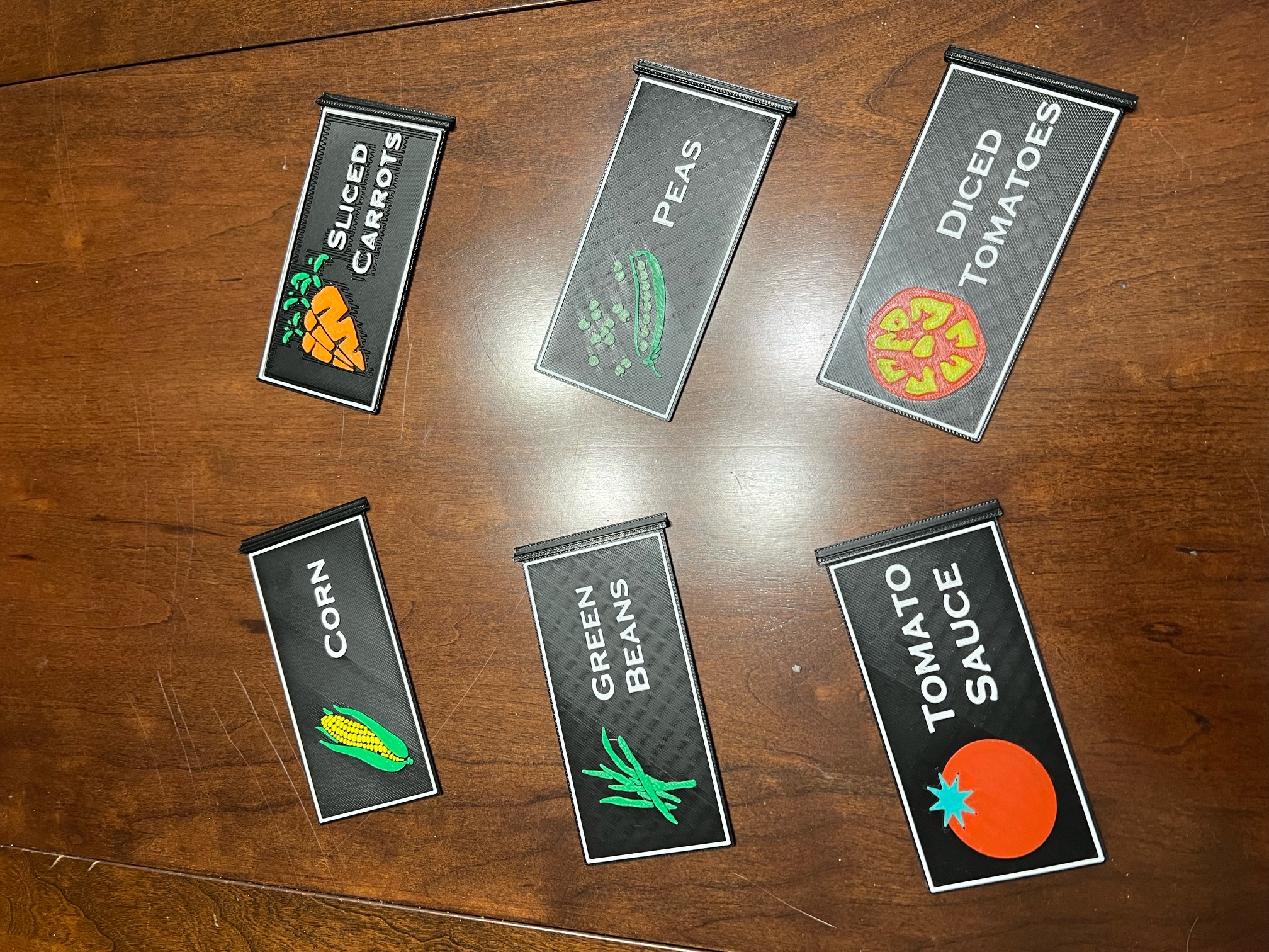 Vegetable Can Dispenser w/ Labels by cbaileyhp Download free STL model
