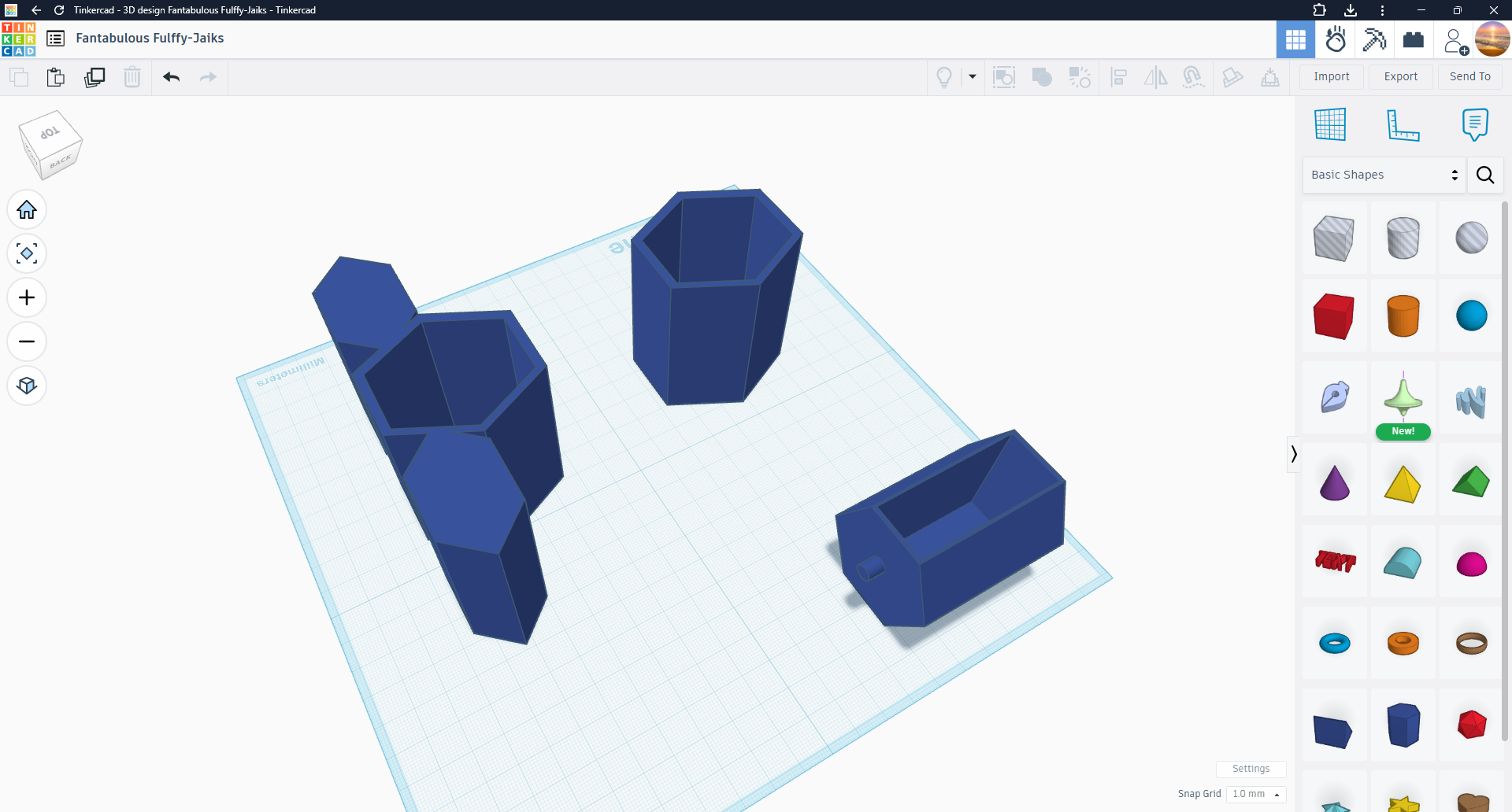 polygon drawer system with stand
