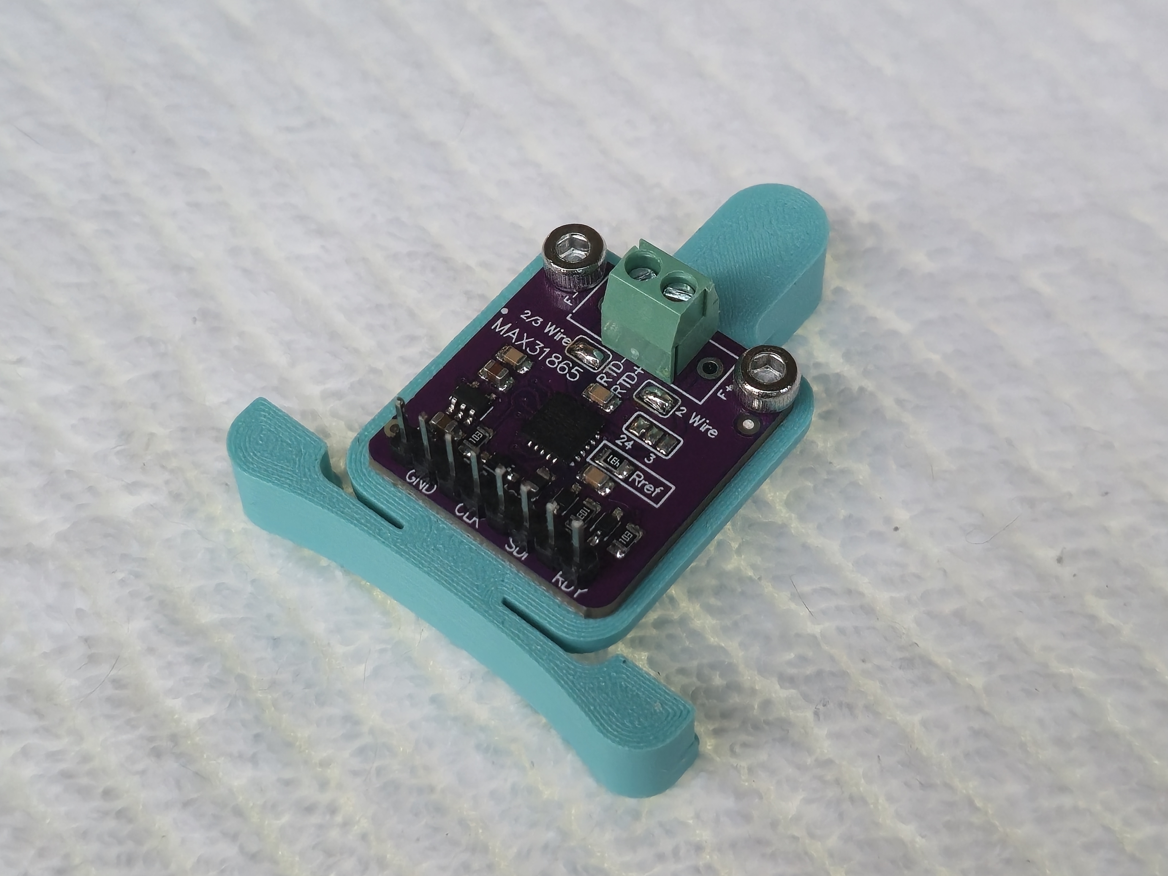 Ender 3 NG v1.2 DIN rail mount for Adafruit MAX31865 board