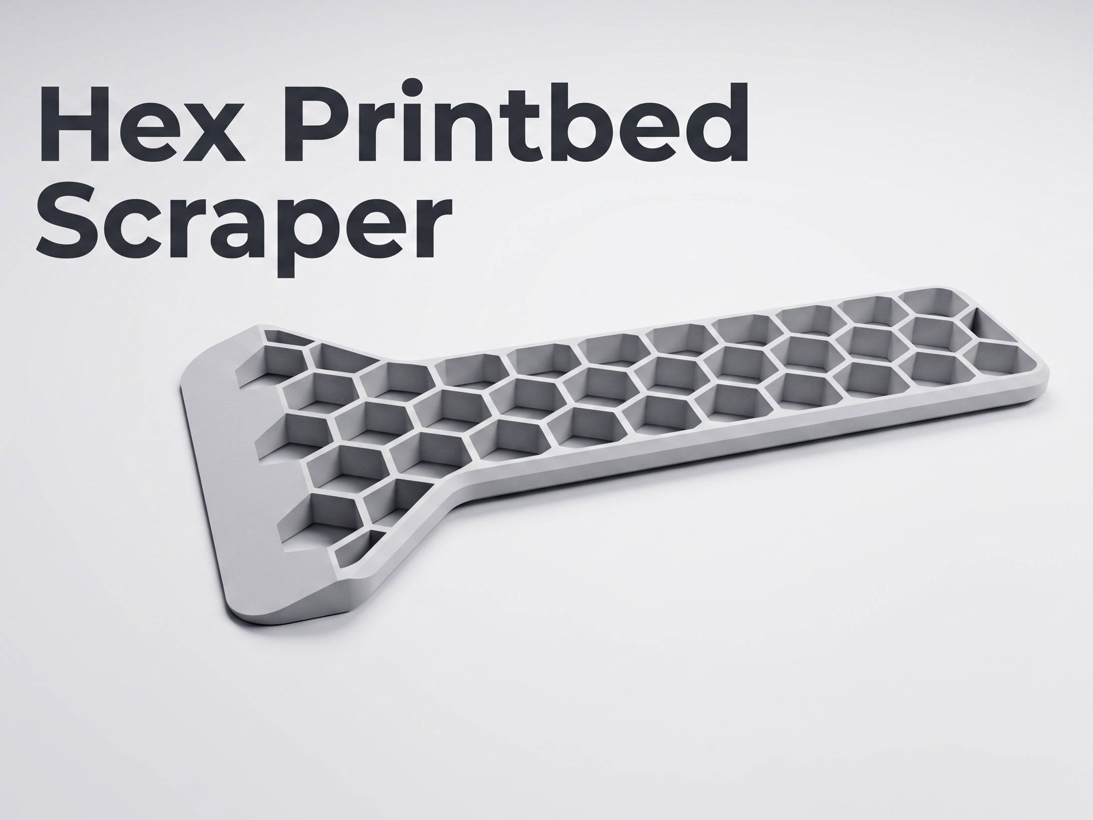 Hex Printbed Scraper (20 min print)