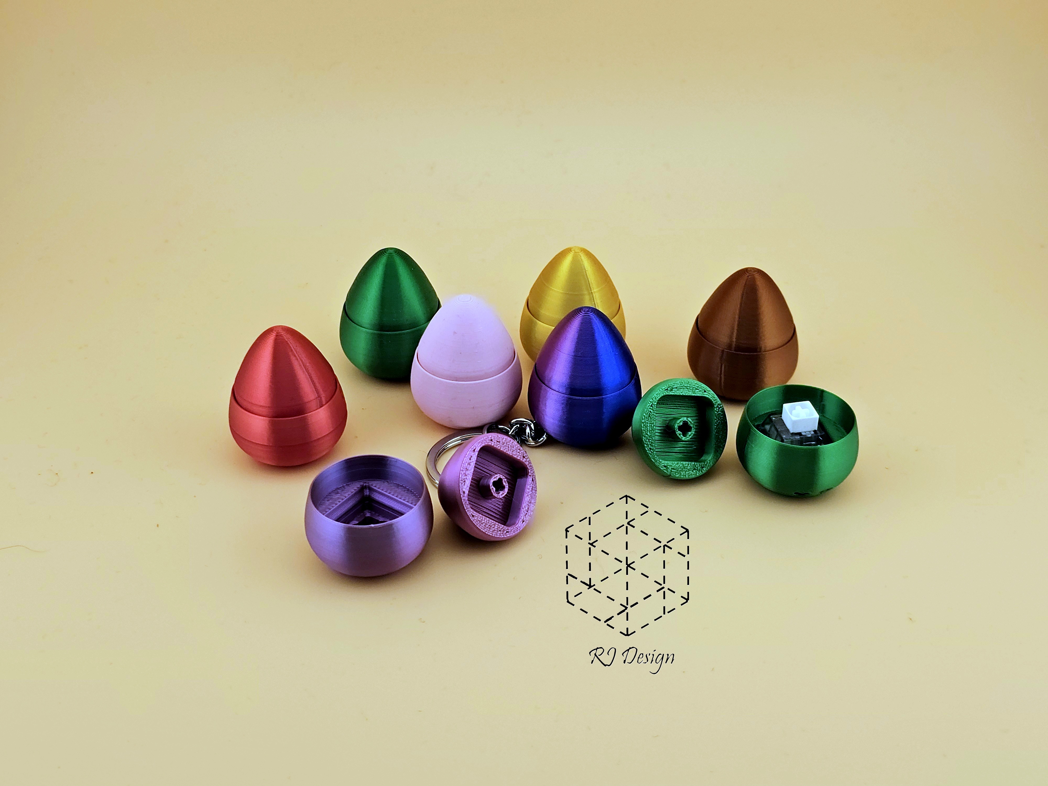 Miniatura 6 do modelo 3D Mini Egg Fidget Clicker