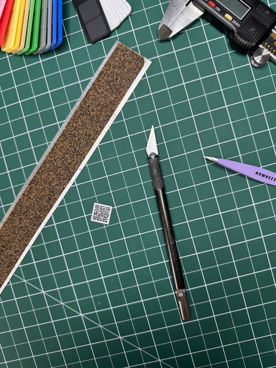Miniatura 3 do modelo 3D Filament Swatch with QR code