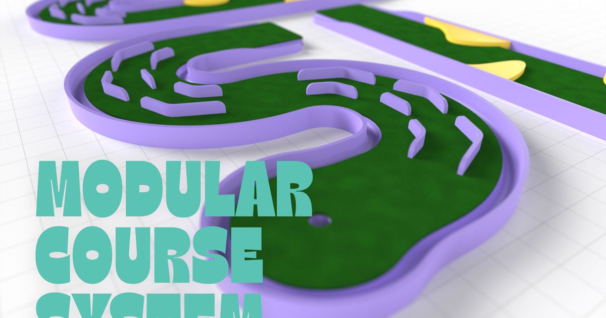 Mini Mini Putt Putt Modular Tabletop Golf Course (Starter Set) by Wise Idea Download free