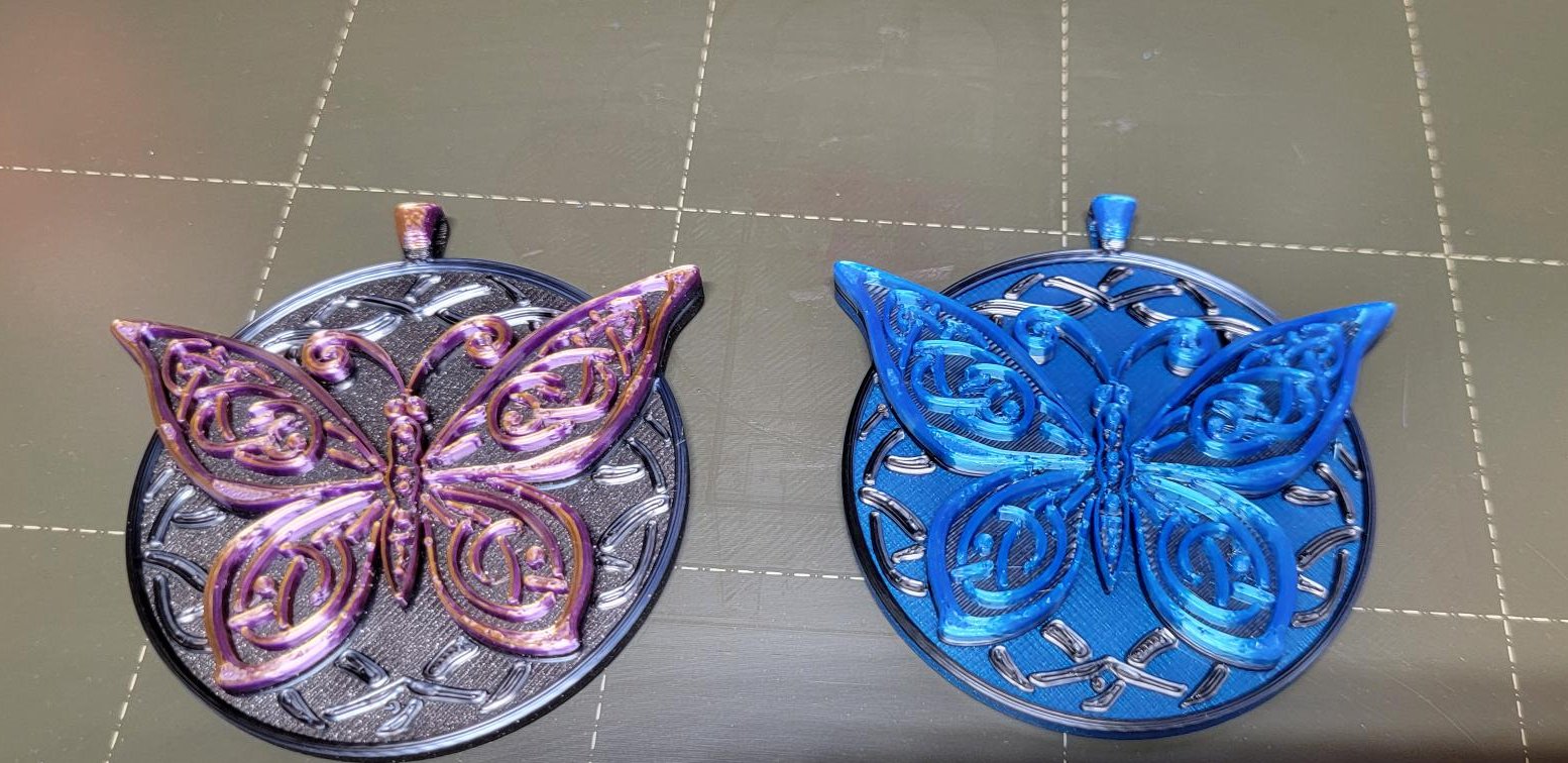 Miniatura 3 do modelo 3D Butterfly Pendant