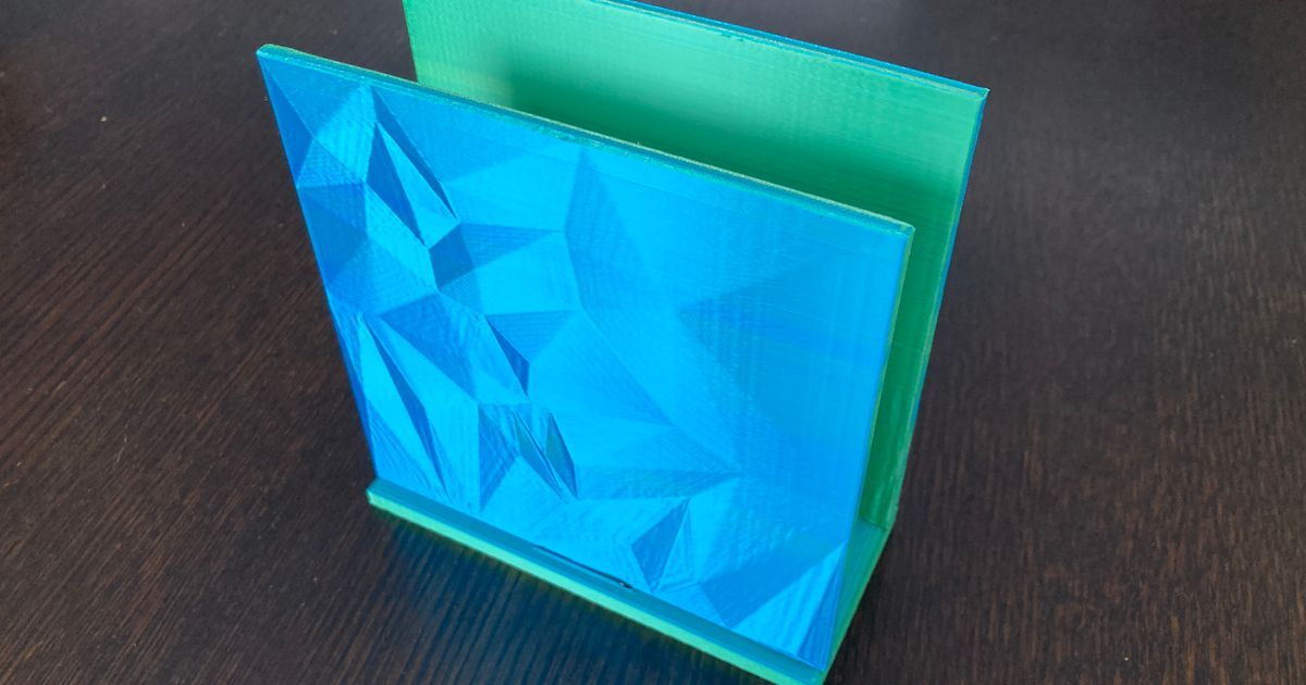 Voronoi Napkin Holder by kingbob2 Download free STL model