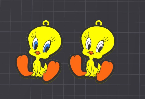 cute disney/looney-tunes babies keychain / necklace charm