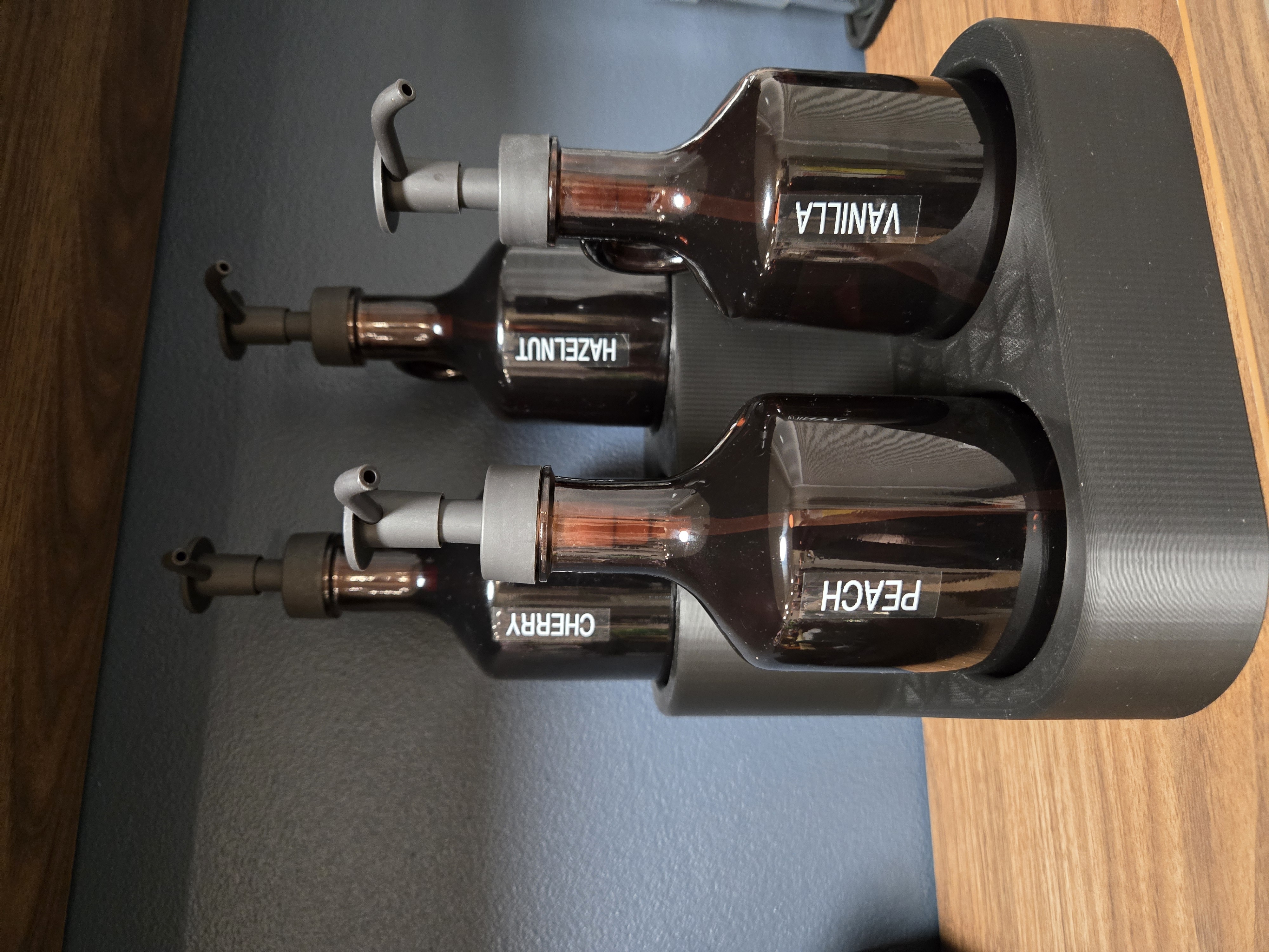 Syrup Pump Dispenser Bottle Stand