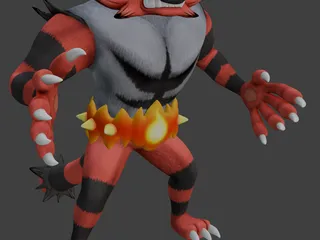 Incineroar from Pokemon & Super Smash Brothers by Skeleton Dan ...