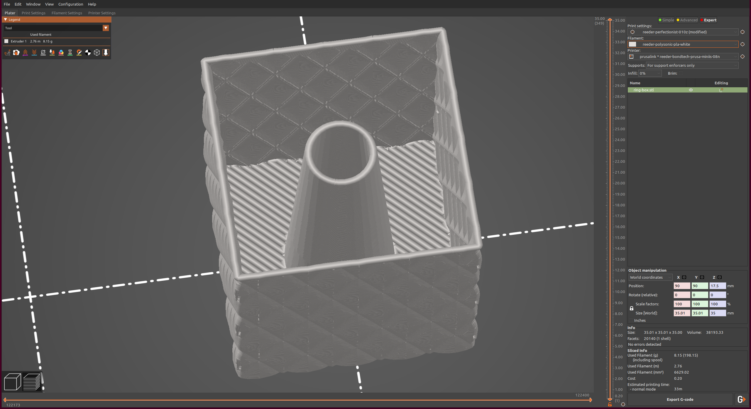 Quilted Ring Box by Jérémy Reeder | Download free STL model ...