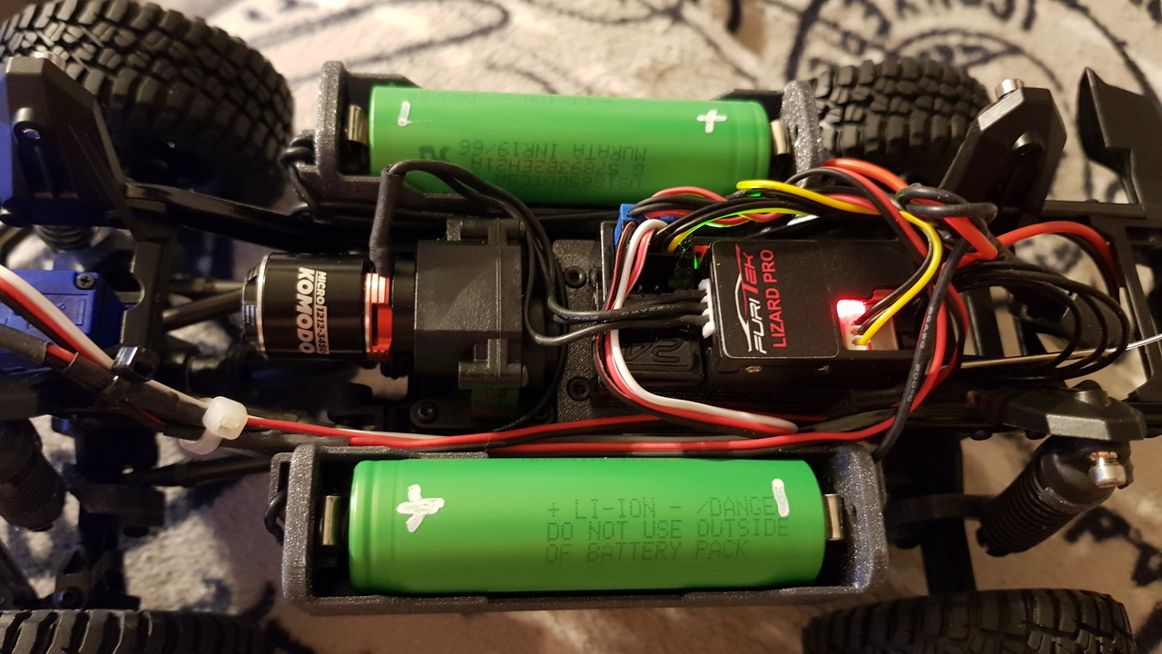TRX4M 18650 battery holder