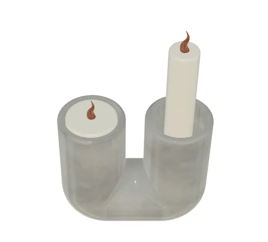 Candle holder U-shaped