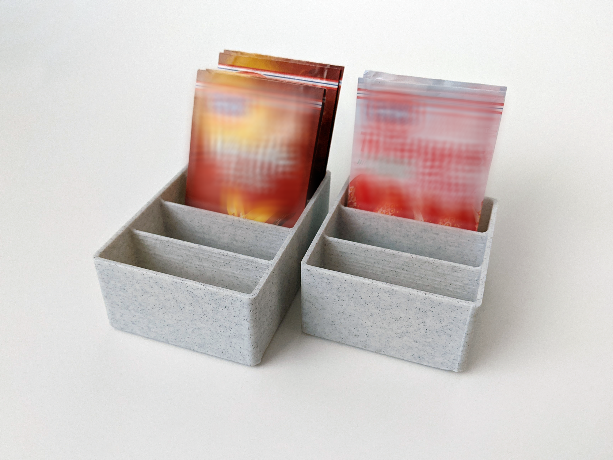 Improved kitchen packet / sachet organizer (multiple sizes) 3D model thumbnail