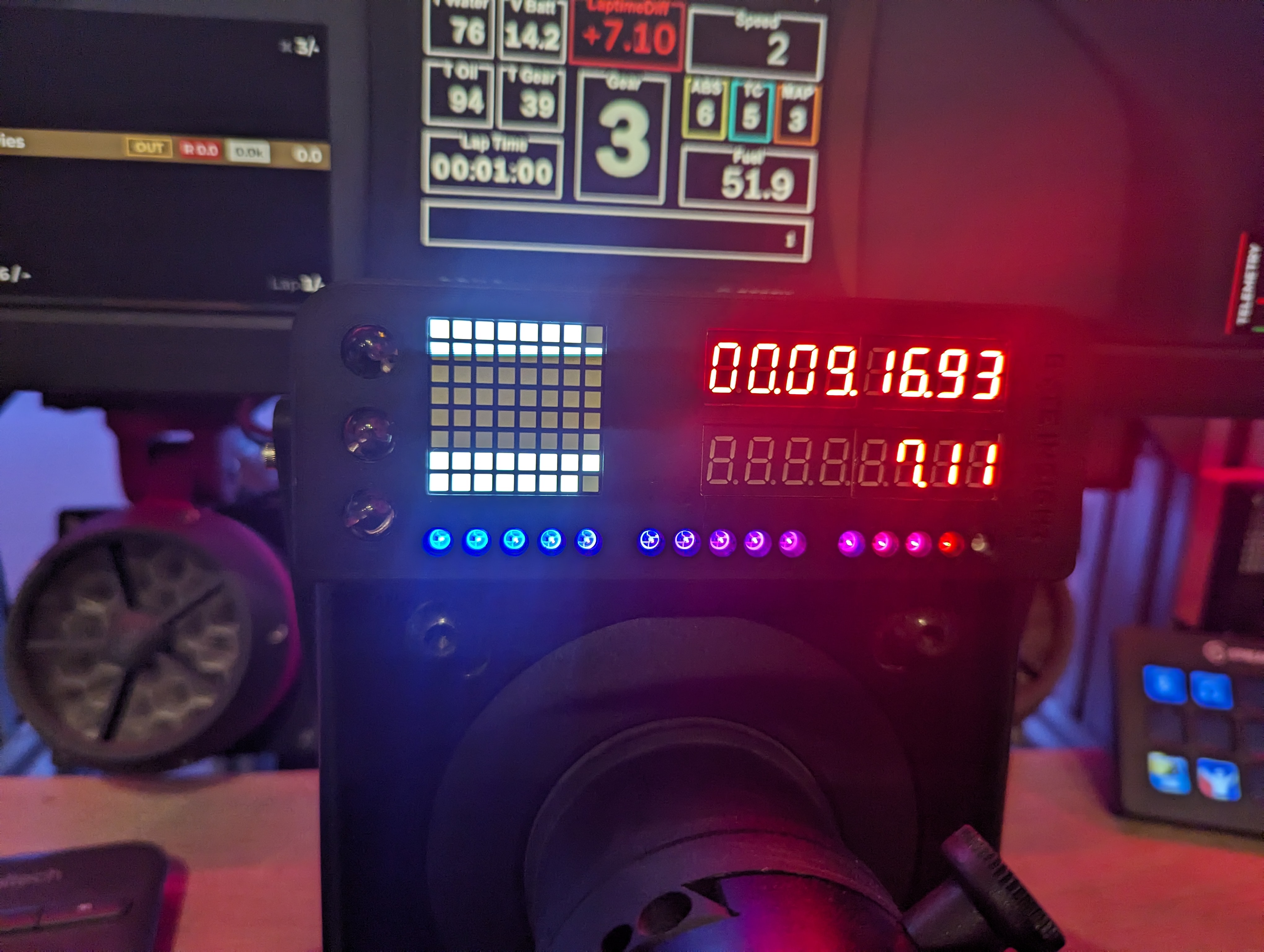 Miniatura 2 do modelo 3D Simhub Dash Unit with Wind Sim