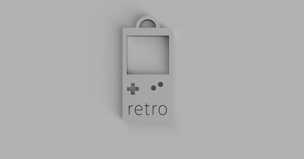 Gameboy Keychain by spicadion Download free STL model