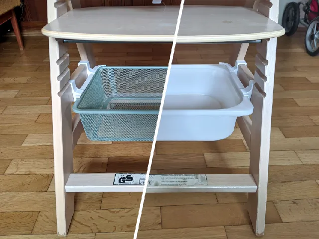 Ikea Trofast Adapter for Hauck highchair