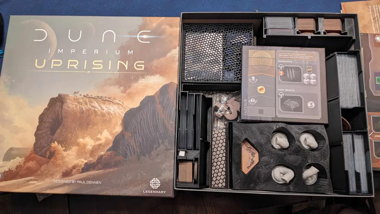 Sleeved Cards Remix for Dune Uprising Box Organizer by macbrownzie by  Kniephaus | Download free STL model | Printables.com