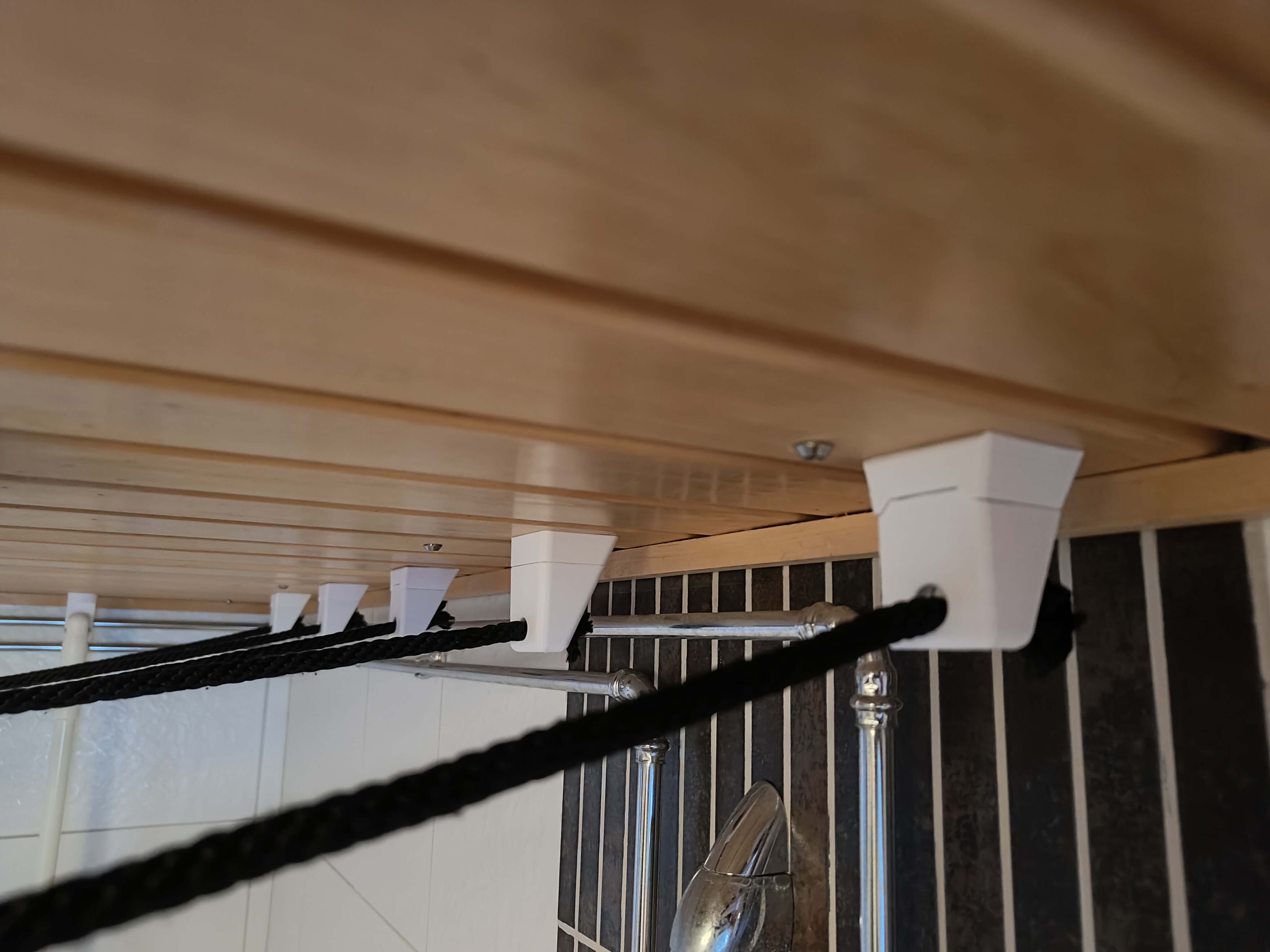 Clothesline ceiling mount