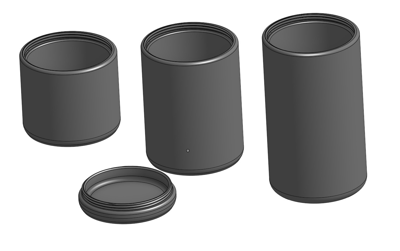Canister with screw lid by Jasonxdk | Download free STL model ...