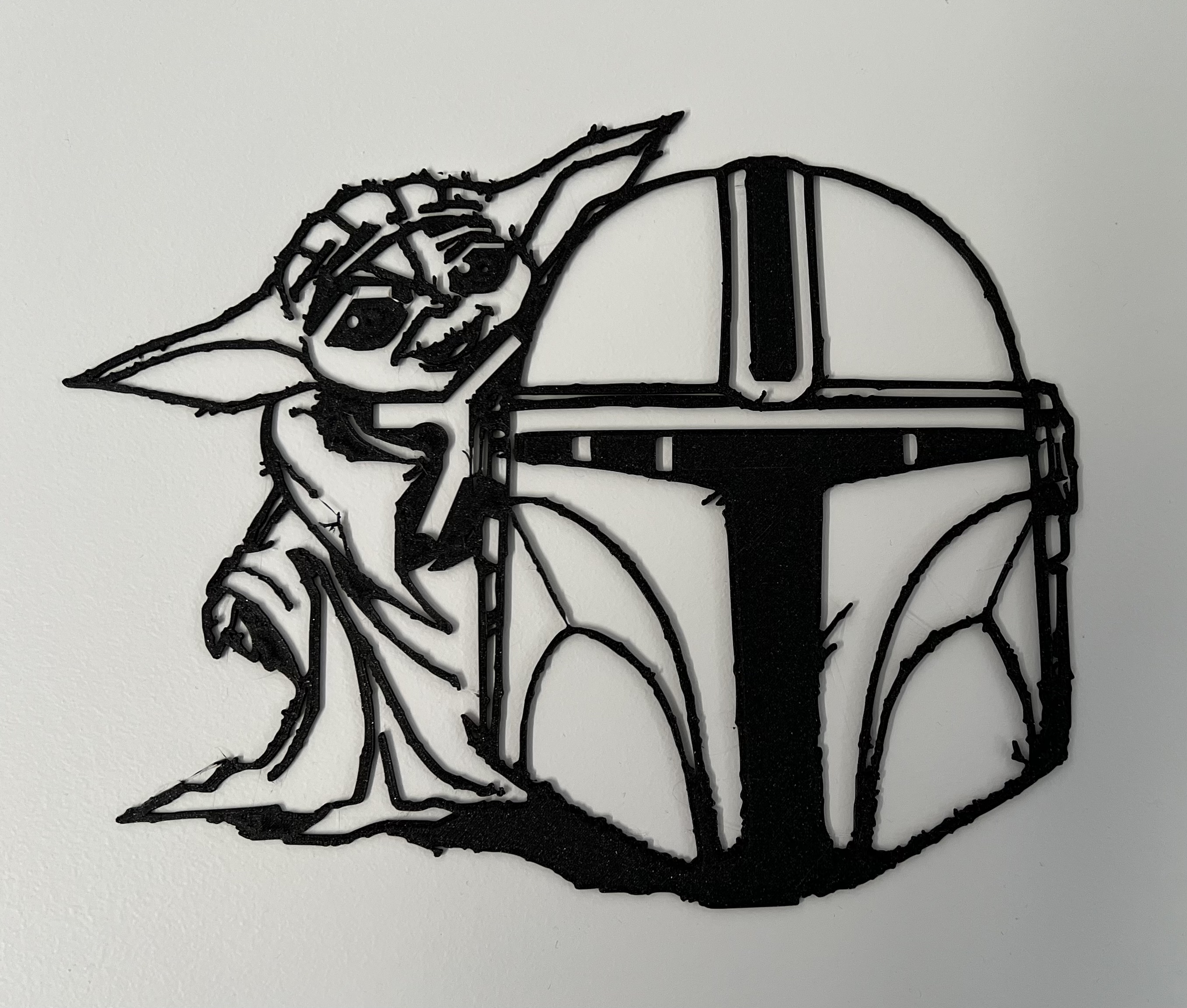 Grogu Mandalorian Wall Art