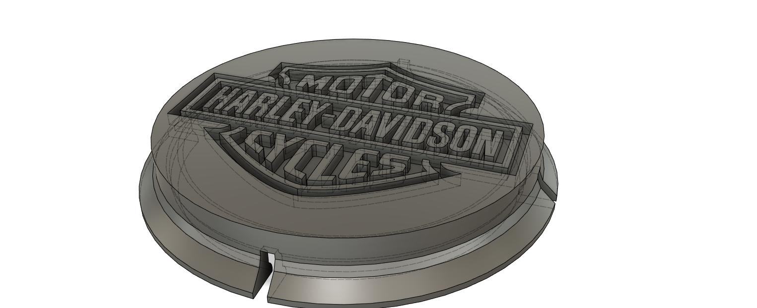 Harley can lid for beer cans