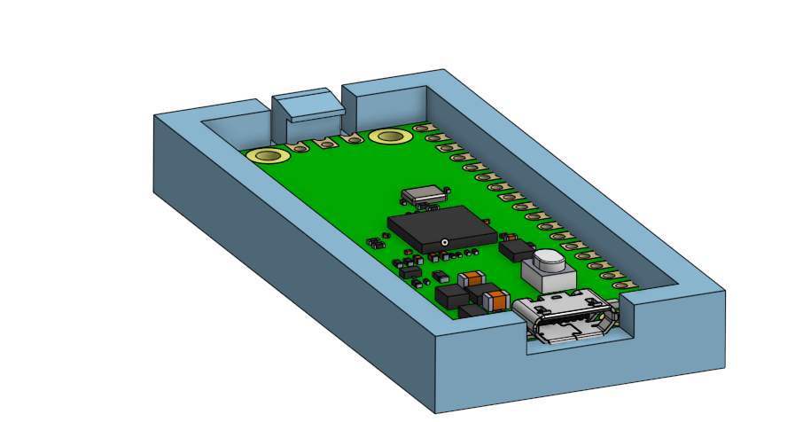 raspberry pi pico holder/case by filippo tnt | Download free STL model ...