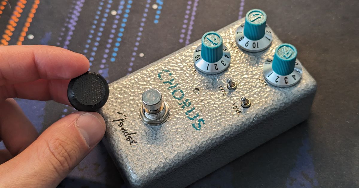 Guitar pedal switch tip by Gabriel Mercier Download free STL model