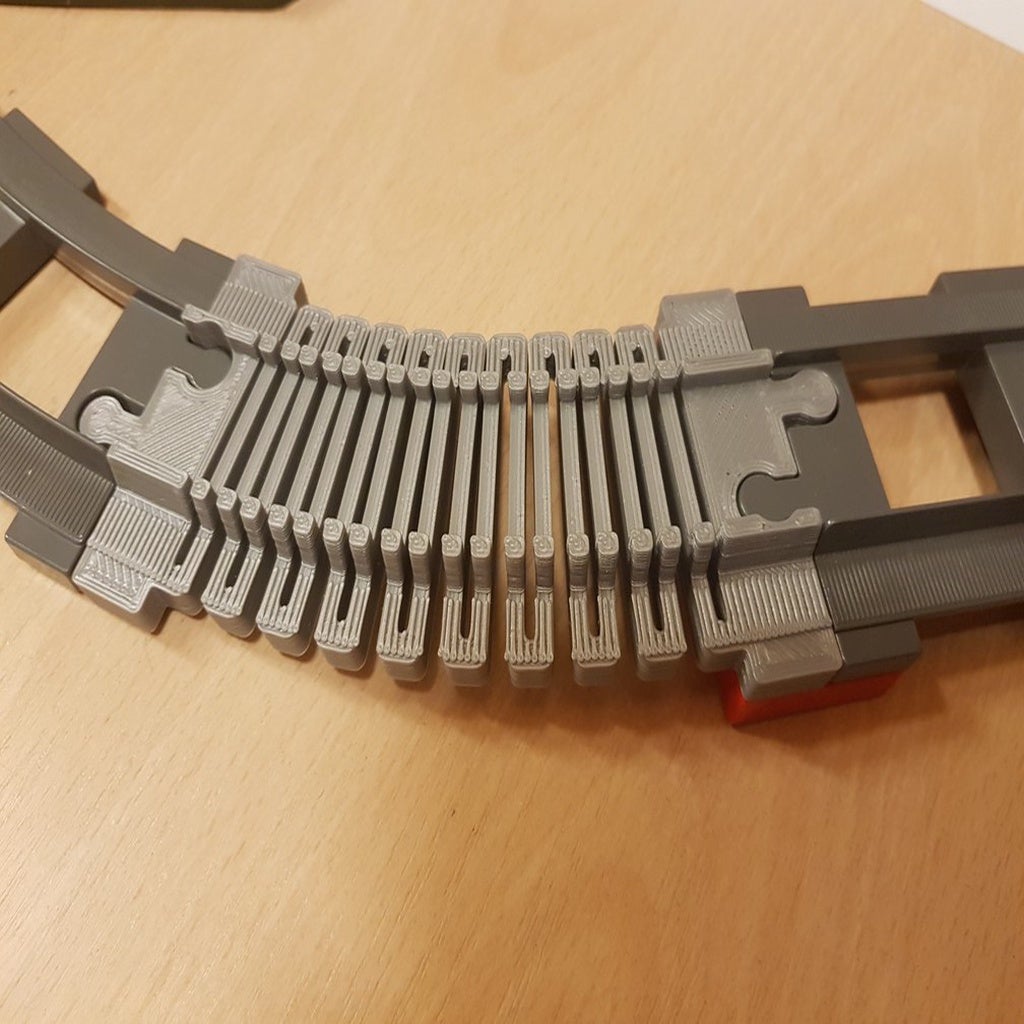 LEGO Duplo Train track: straight elastic (full size)