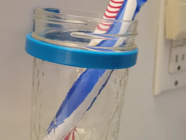 Simple Toothbrush Holder using a Jelly Jar