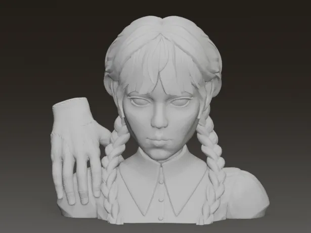 Wednesday Addams Family Bust - MMU3