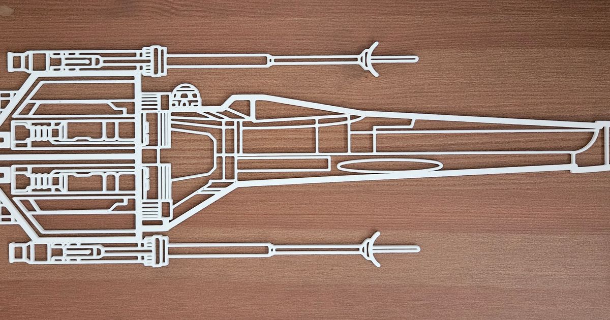 XWing Wallart by LimaMike3D Download free STL model