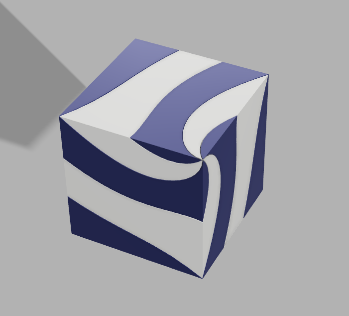 Miniatura 4 do modelo 3D cubic hexsection puzzle
